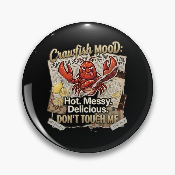 Item preview, Angry Crawfish Mood Don't Touch Me Funny Cajun Boil T-Shirt Design Graphic  designed and sold by justyna-s28.
