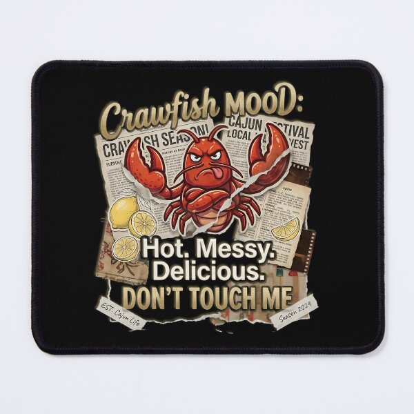 Item preview, Angry Crawfish Mood Don't Touch Me Funny Cajun Boil T-Shirt Design Graphic  designed and sold by justyna-s28.