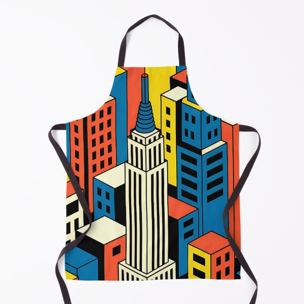 Item preview, New York - Empire State - Vintage travel poster in the style of Fernand Léger designed and sold by PrintableTravel.