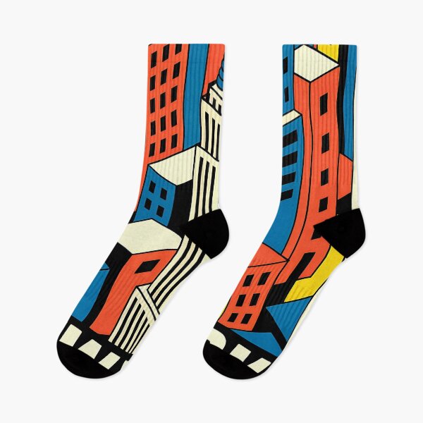 Item preview, New York - Empire State - Vintage travel poster in the style of Fernand Léger designed and sold by PrintableTravel.