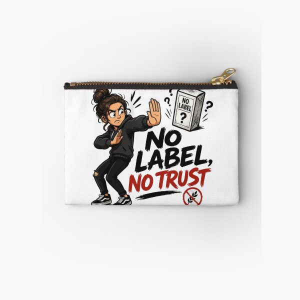 Item preview, No Label No Trust Cartoon designed and sold by PINK FREE.