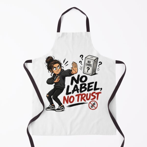 Item preview, No Label No Trust Cartoon designed and sold by PINK FREE.