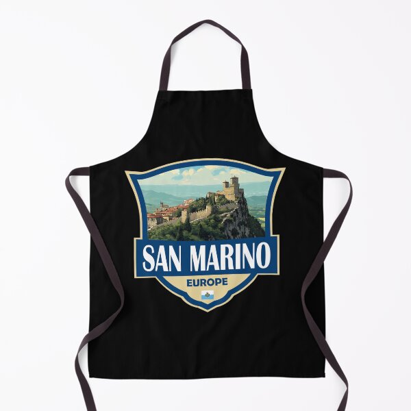 Item preview, San Marino Illustration Retro Badge designed and sold by KrisSidDesigns.