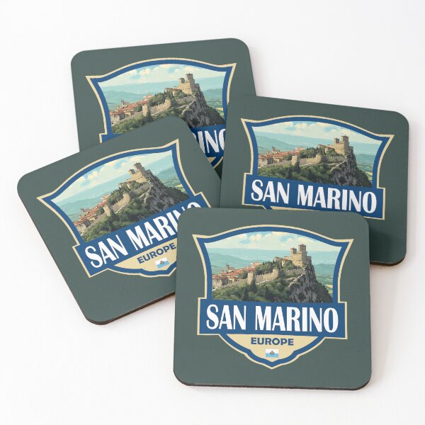 Item preview, San Marino Illustration Retro Badge designed and sold by KrisSidDesigns.