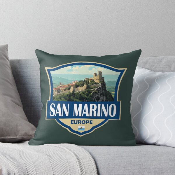 Item preview, San Marino Illustration Retro Badge designed and sold by KrisSidDesigns.
