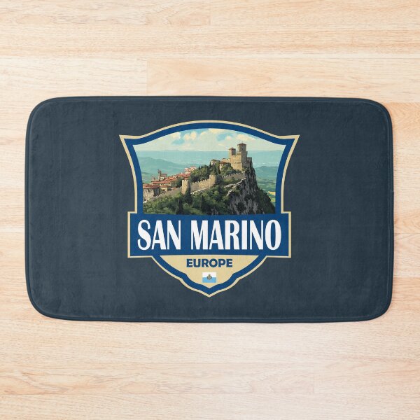 Item preview, San Marino Illustration Retro Badge designed and sold by KrisSidDesigns.