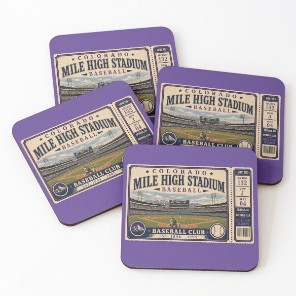 Item preview, Colorado Baseball Vintage Ticket Stub Mile High Stadium Retro Classic Ballpark Design designed and sold by GhostDawgs.