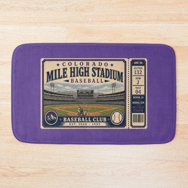 Item preview, Colorado Baseball Vintage Ticket Stub Mile High Stadium Retro Classic Ballpark Design designed and sold by GhostDawgs.