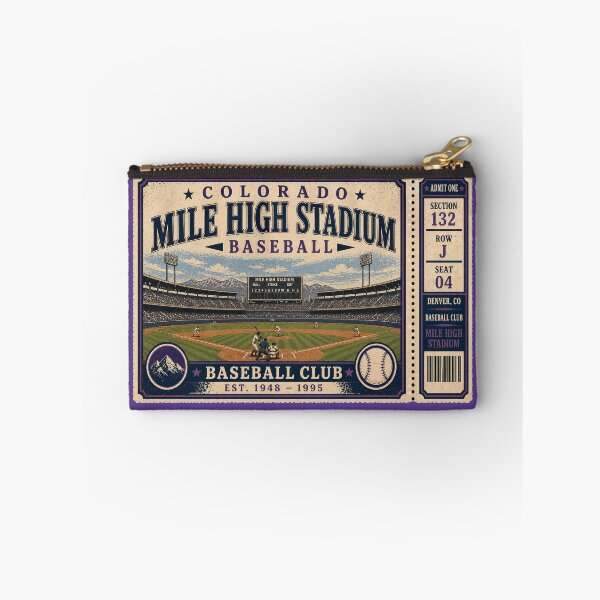 Item preview, Colorado Baseball Vintage Ticket Stub Mile High Stadium Retro Classic Ballpark Design designed and sold by GhostDawgs.