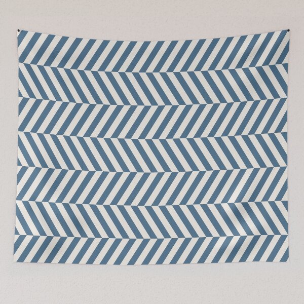 Item preview, Blue And Cream Herringbone Pattern designed and sold by pattern-archive.