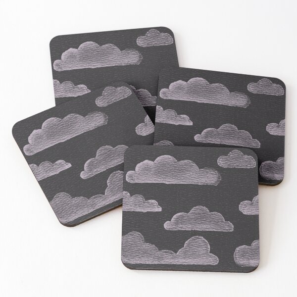 Item preview, Dreamtime Clouds Watercolor Pattern - Coal + Dust designed and sold by Irene Estelle.