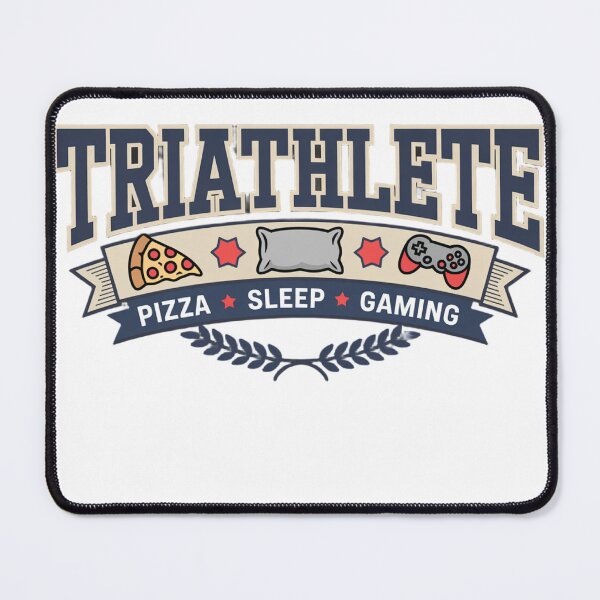Item preview, Triathlete - pizza, sleep , gaming designed and sold by otaku.edwardj.
