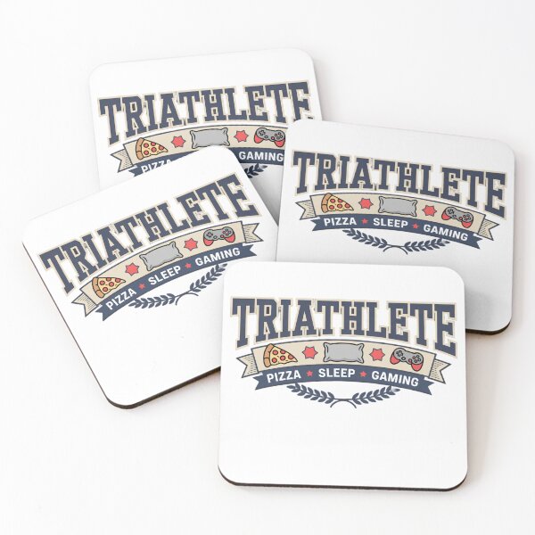 Item preview, Triathlete - pizza, sleep , gaming designed and sold by otaku.edwardj.