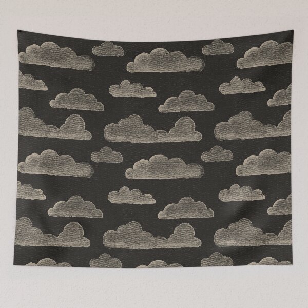 Item preview, Dreamtime Clouds Watercolor Pattern - Coal + Dove designed and sold by Irene Estelle.