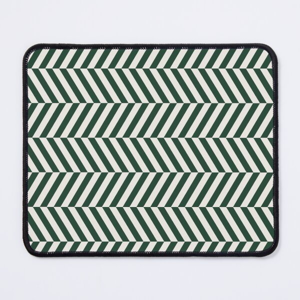 Item preview, Green And Cream Herringbone Pattern designed and sold by pattern-archive.