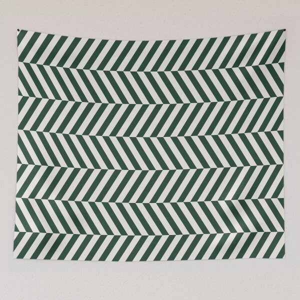 Item preview, Green And Cream Herringbone Pattern designed and sold by pattern-archive.