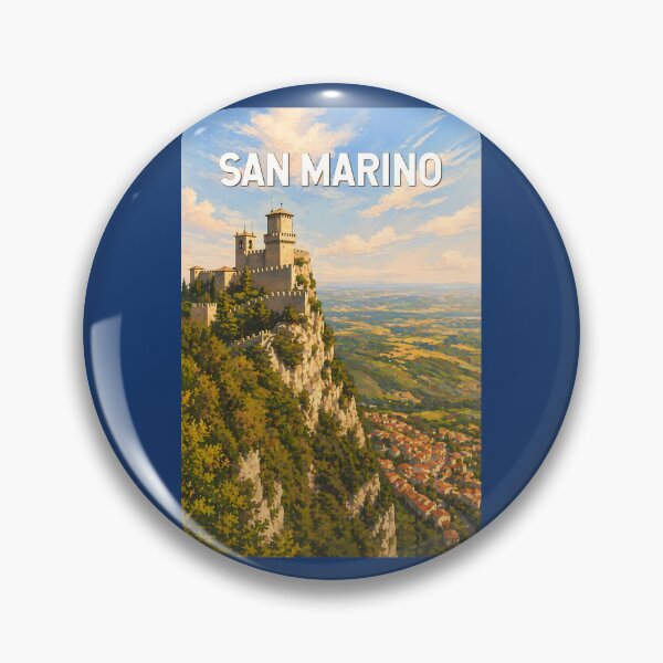 Item preview, San Marino Illustration Travel Art Vintage designed and sold by KrisSidDesigns.