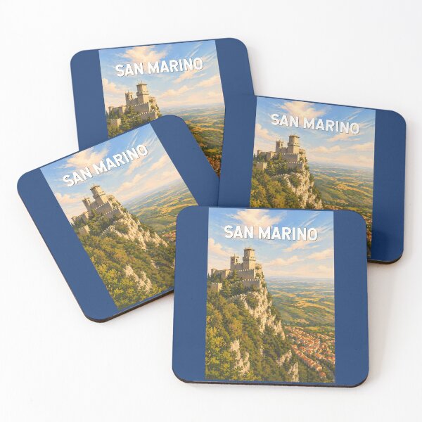 Item preview, San Marino Illustration Travel Art Vintage designed and sold by KrisSidDesigns.
