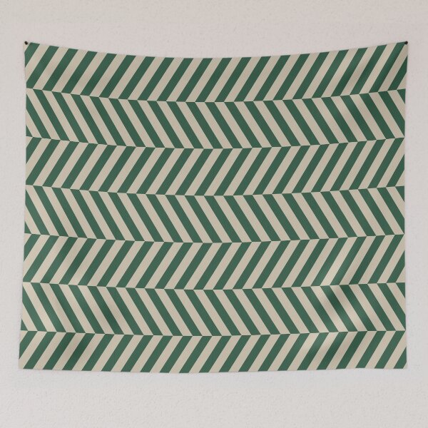 Item preview, Green And Sand Herringbone Pattern designed and sold by pattern-archive.
