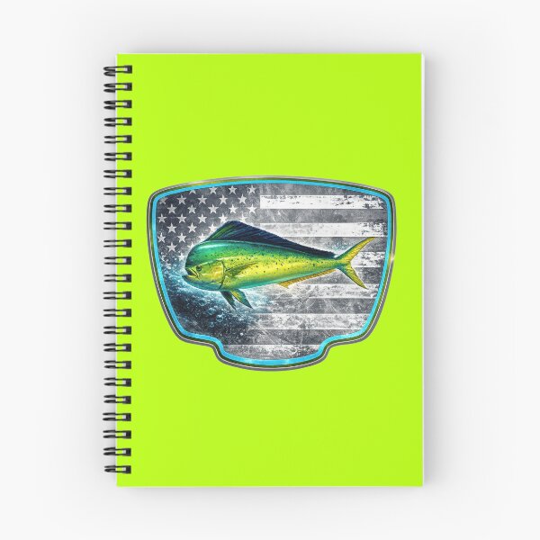 Item preview, Mahi Mahi Fishing Badge Patriotic Fish Design designed and sold by artistwill.