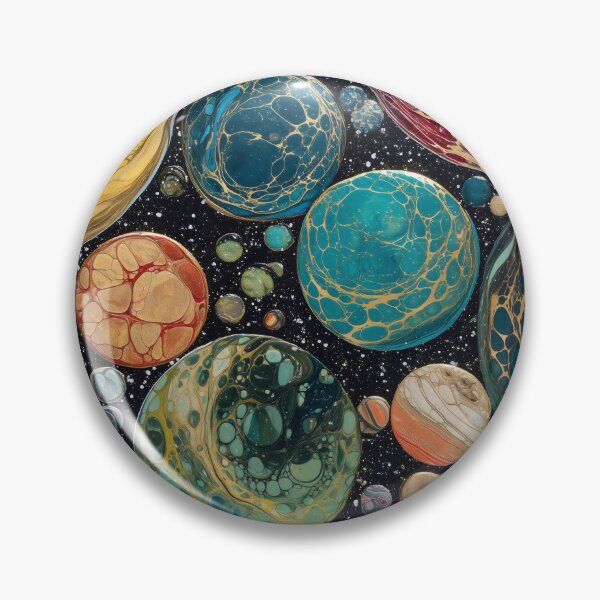 Item preview, Fluid Art Planet Galaxy Abstract Space Painting designed and sold by LuminousFoundry.