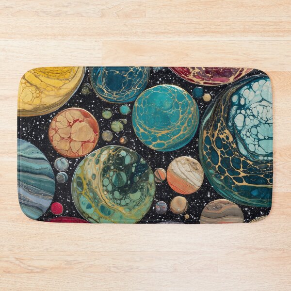 Item preview, Fluid Art Planet Galaxy Abstract Space Painting designed and sold by LuminousFoundry.