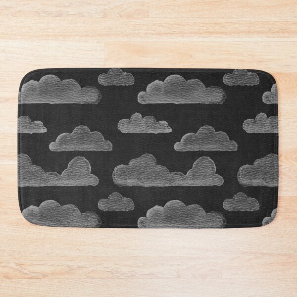 Item preview, Dreamtime Clouds Watercolor Pattern - Coal + Fog designed and sold by Irene Estelle.