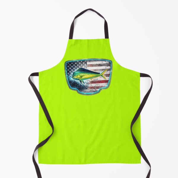 Item preview, Mahi Mahi Fishing Badge Patriotic Fish Design designed and sold by artistwill.