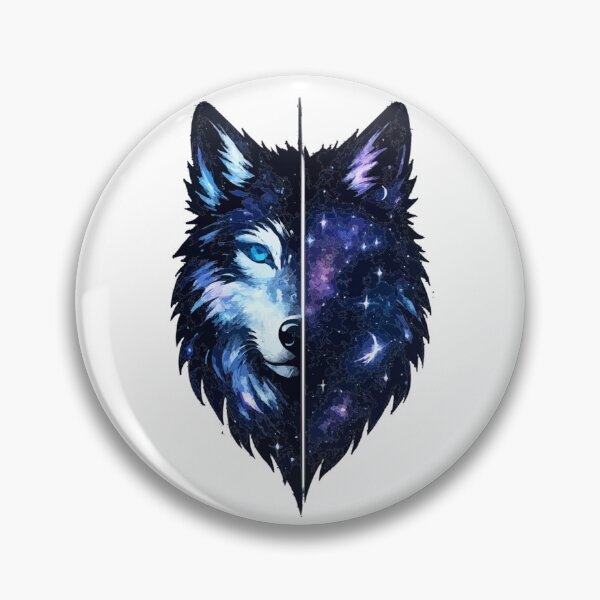 Artikelvorschau, Galaxy Wolf Split Face Design entworfen und verkauft von PINK FREE.