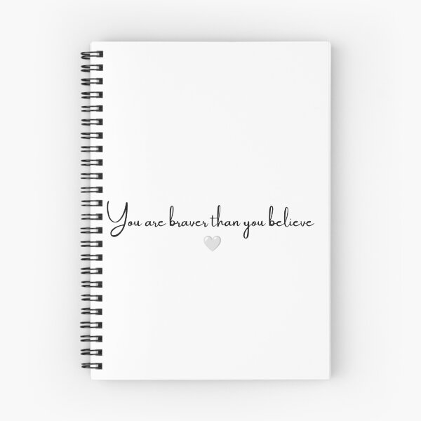 Item preview, You Are Braver Than You Believe – Minimalist Inspirational Quote designed and sold by MotivArtes.