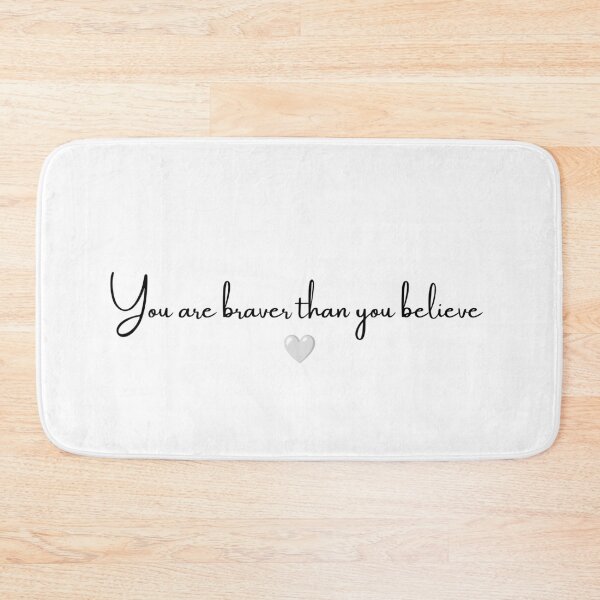 Item preview, You Are Braver Than You Believe – Minimalist Inspirational Quote designed and sold by MotivArtes.