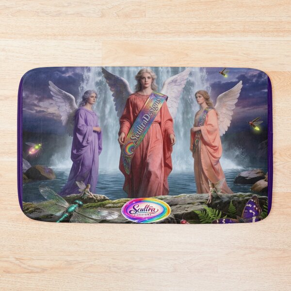 Item preview, Rainbow Angel Trio Fantasy Art designed and sold by SCULTRADESIGNS.