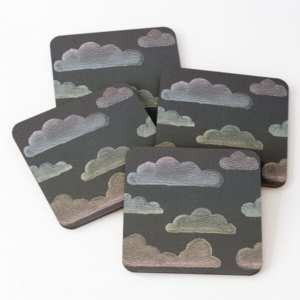 Item preview, Dreamtime Clouds Watercolor Pattern - Coal + Rainbow Sorbet designed and sold by Irene Estelle.