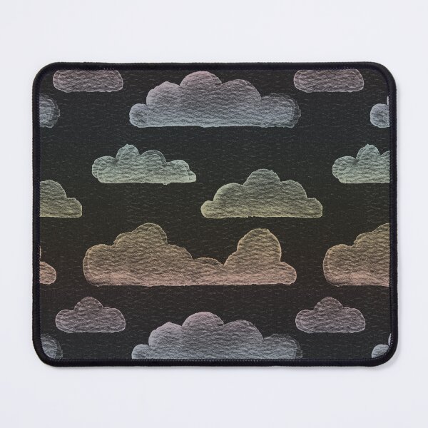 Item preview, Dreamtime Clouds Watercolor Pattern - Coal + Rainbow Sorbet designed and sold by Irene Estelle.