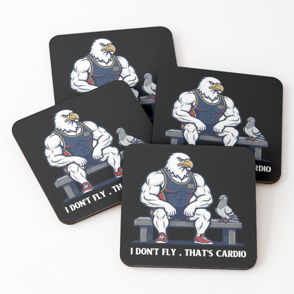 Item preview, I Don't Fly That's Cardio Funny bald eagle Gym Meme fitness  designed and sold by Dziridesign.