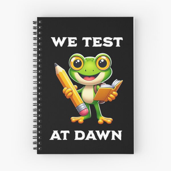 Item preview, We Test At Dawn Funny Frog Test Day designed and sold by TheEndDesign.