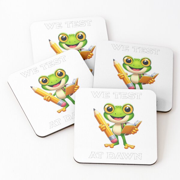 Item preview, We Test At Dawn Funny Frog Test Day designed and sold by TheEndDesign.