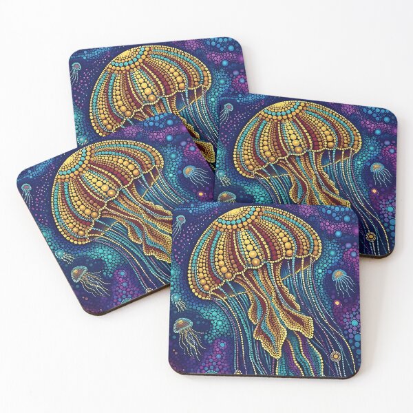 Item preview, Cyberpunk Magical Jelly fish - Underwater world designed and sold by Drishya-Designs.