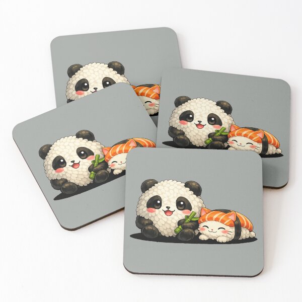 Item preview, Cute Panda Rice Ball and Sushi Cat designed and sold by EAH.