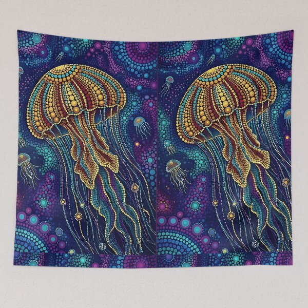 Item preview, Cyberpunk Magical Jelly fish - Underwater world designed and sold by Drishya-Designs.