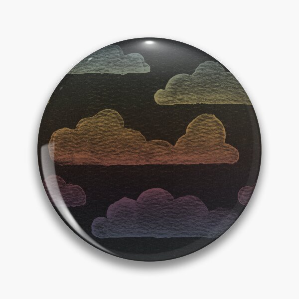 Item preview, Dreamtime Clouds Watercolor Pattern - Coal + Rainbow Sunset designed and sold by Irene Estelle.