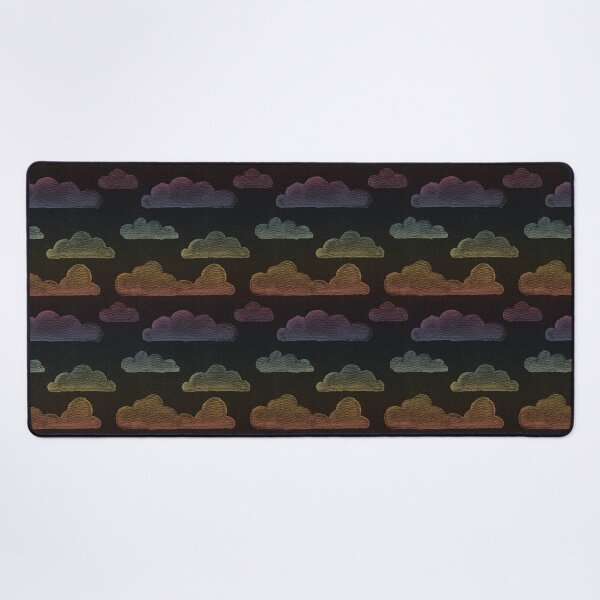 Item preview, Dreamtime Clouds Watercolor Pattern - Coal + Rainbow Sunset designed and sold by Irene Estelle.
