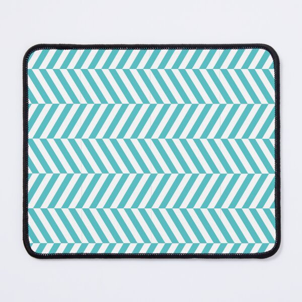 Item preview, White And Aqua Herringbone Pattern designed and sold by pattern-archive.