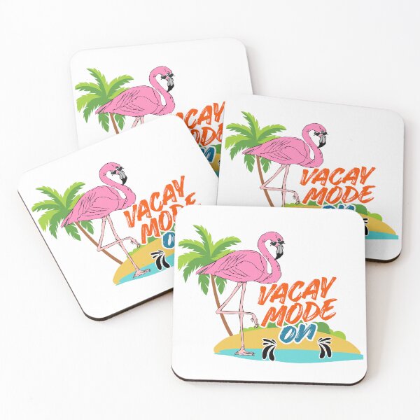 Item preview, Tropical Flamingo Vacay Mode On Summer T-Shirt Design designed and sold by SoftAuraStudi0.