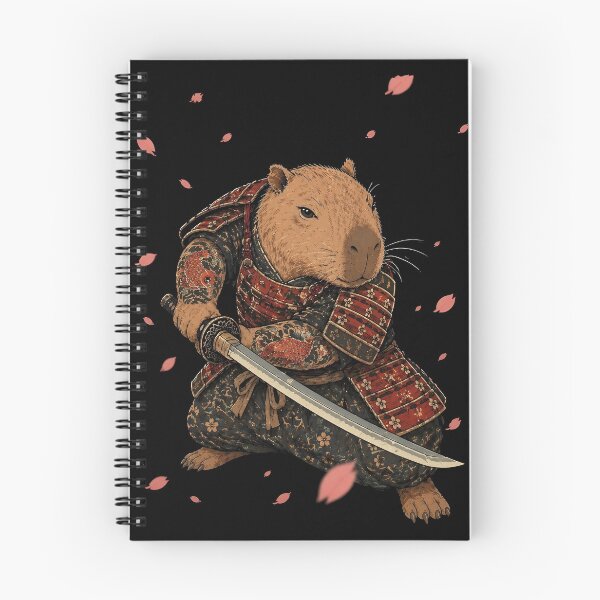 Item preview, Capybara Samurai x2 designed and sold by capybaraxshop.
