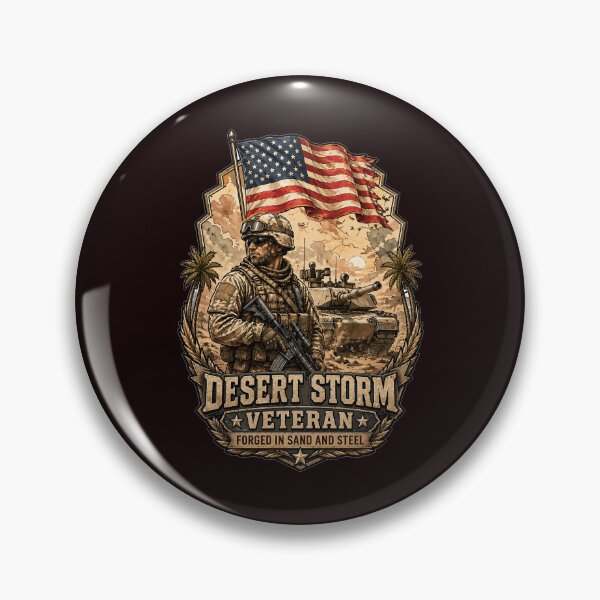 Item preview, Operation Desert Storm Veteran Forged in Sand and Steel designed and sold by fantasticdesign.