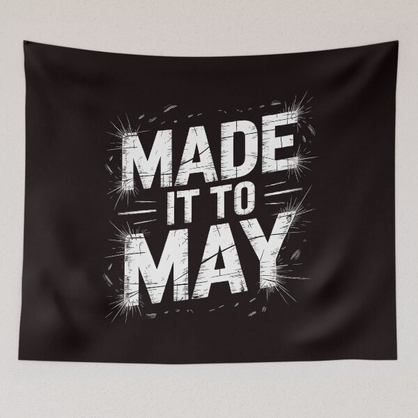 Item preview, Made It to May Teacher Shirt – Last Day of School Teacher Meme with Classroom Humor designed and sold by Redgiant87x.