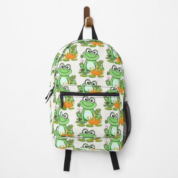 Item preview, Cute Frog Prince Cartoon with Crown - Funny Green Frog Illustration for Kids & Nature Lovers. designed and sold by LunaPrintCo.