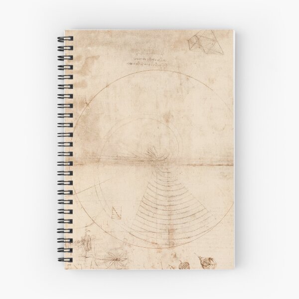 Item preview, Studies for an Archimedean Screw by Leonardo da Vinci: Renaissance Engineering Drawing Fine Art Print designed and sold by artofuniverse.
