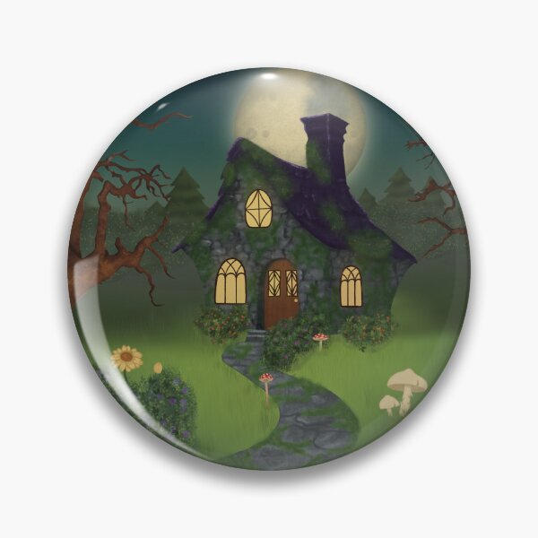 Item preview, Witch Cottage in Woods designed and sold by Honey Pine Studio.
